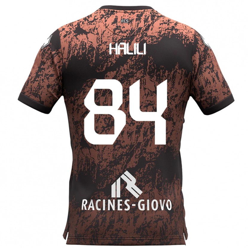 Danxen Dames Renato Halili #84 Bruin Zwart Uitshirt Uittenue 2025/26 T-Shirt België