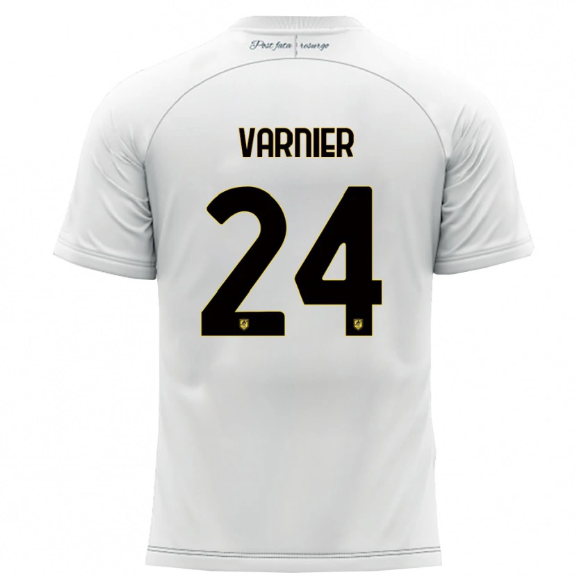 Danxen Dames Marco Varnier #24 Wit Geel Uitshirt Uittenue 2025/26 T-Shirt België