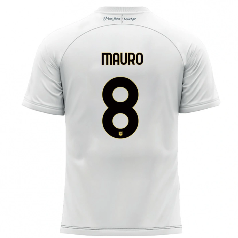 Danxen Dames Antonio Mauro #8 Wit Geel Uitshirt Uittenue 2025/26 T-Shirt België
