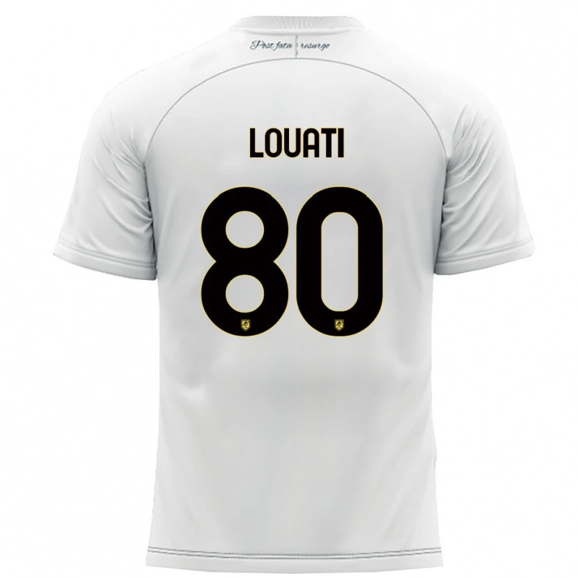 Danxen Dames Alessandro Louati #80 Wit Geel Uitshirt Uittenue 2025/26 T-Shirt België