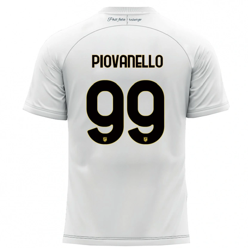 Danxen Dames Enrico Piovanello #99 Wit Geel Uitshirt Uittenue 2025/26 T-Shirt België