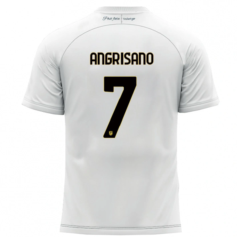 Danxen Dames Cosimo Angrisano #7 Wit Geel Uitshirt Uittenue 2025/26 T-Shirt België