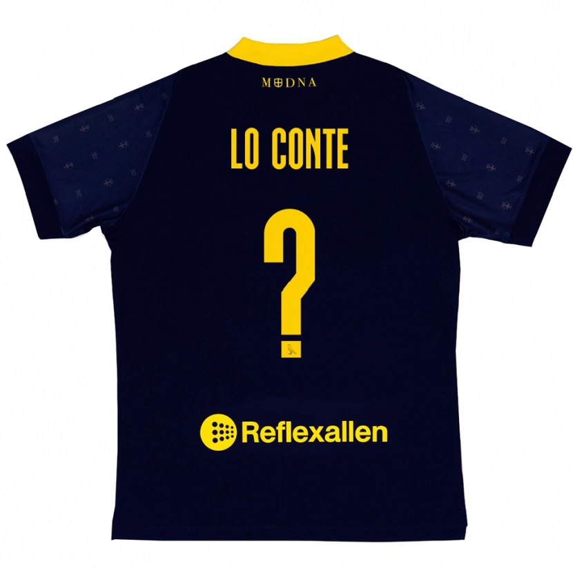 Danxen Dames Christian Lo Conte #0 Donkerblauw Geel Uitshirt Uittenue 2025/26 T-Shirt België