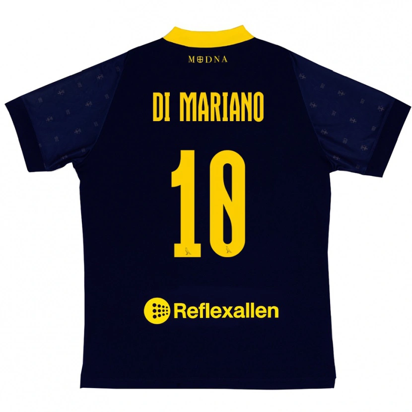 Danxen Dames Francesco Di Mariano #10 Donkerblauw Geel Uitshirt Uittenue 2025/26 T-Shirt België