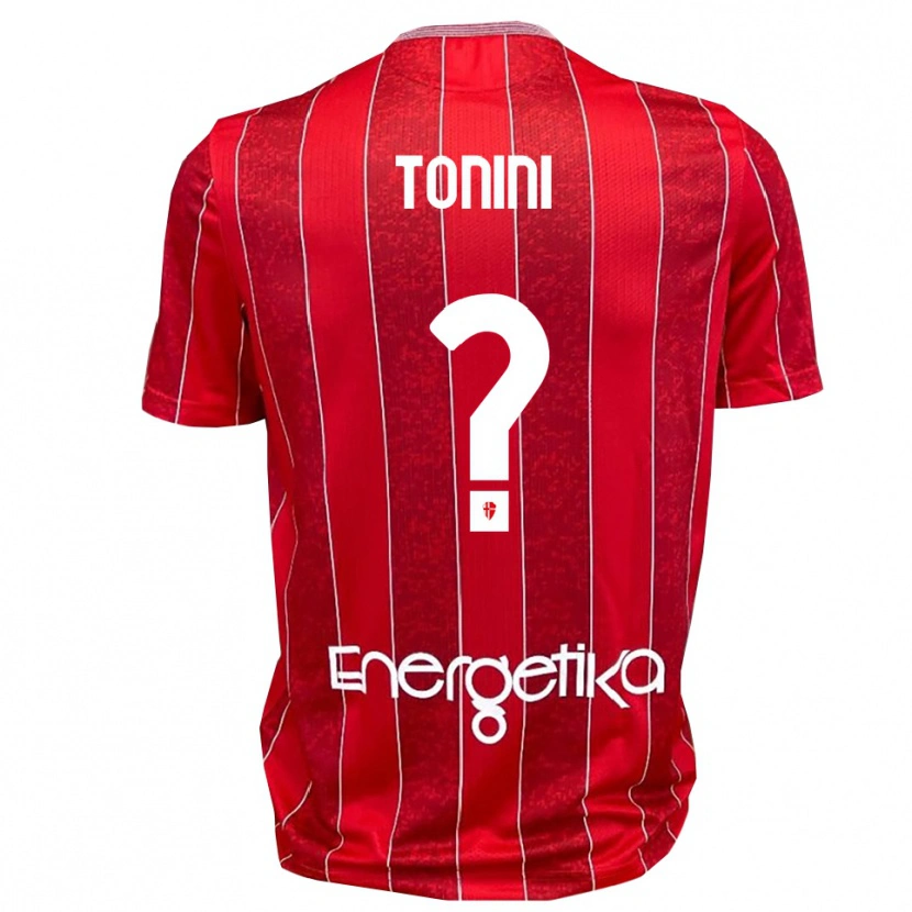 Danxen Dames Simone Tonini #0 Rood Wit Uitshirt Uittenue 2025/26 T-Shirt België
