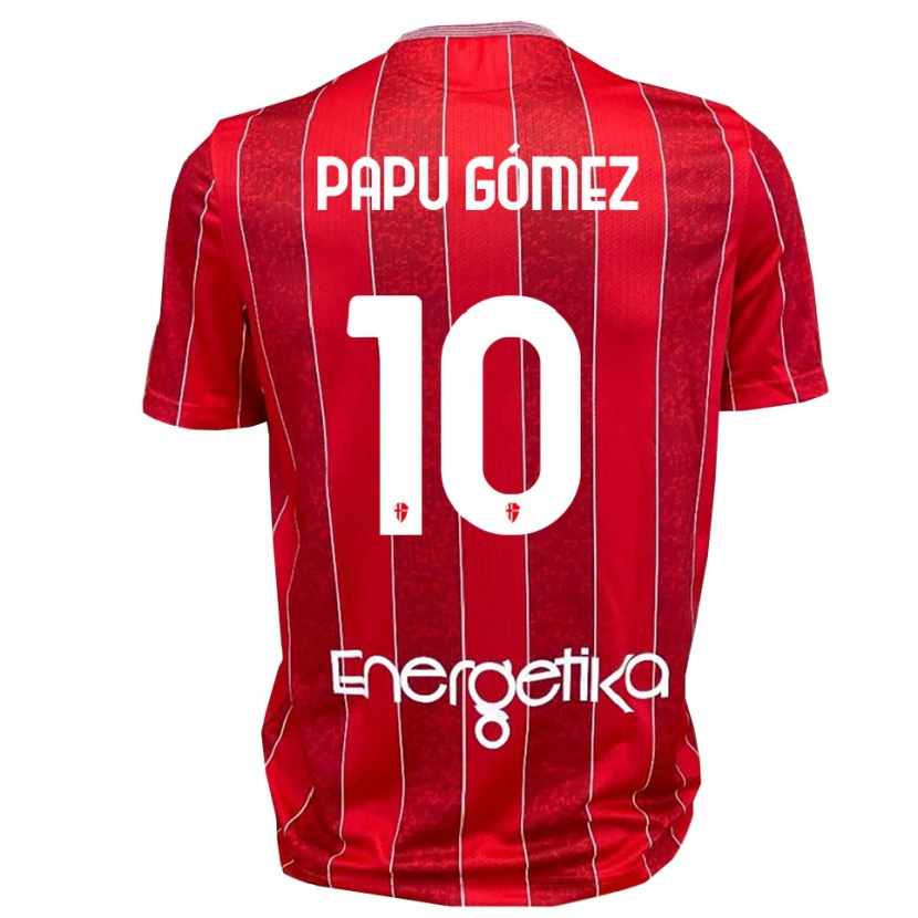 Danxen Dames Papu Gómez #10 Rood Wit Uitshirt Uittenue 2025/26 T-Shirt België