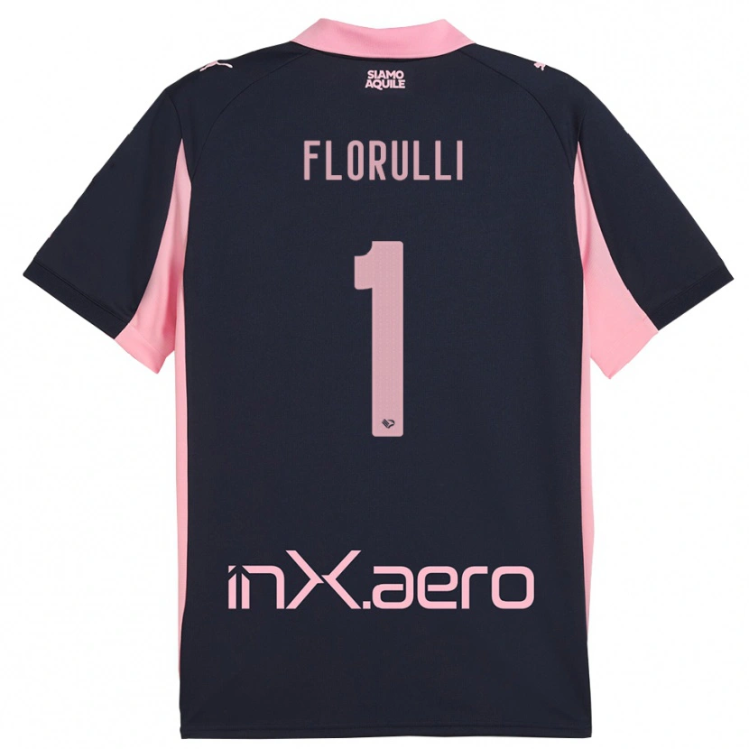 Danxen Dames Gerlando Florulli #1 Donkerblauw Roze Uitshirt Uittenue 2025/26 T-Shirt België