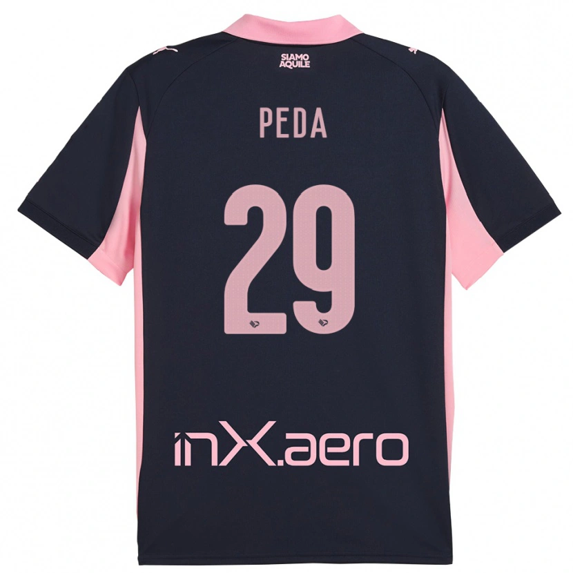 Danxen Dames Patryk Peda #29 Donkerblauw Roze Uitshirt Uittenue 2025/26 T-Shirt België