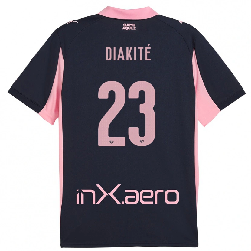 Danxen Dames Salim Diakité #23 Donkerblauw Roze Uitshirt Uittenue 2025/26 T-Shirt België