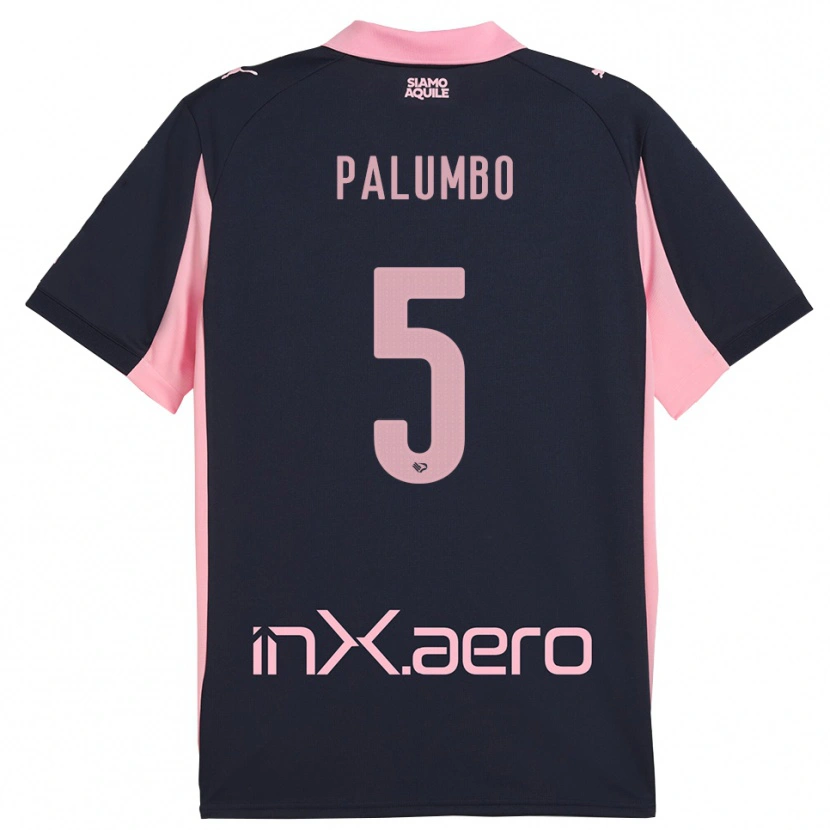 Danxen Dames Antonio Palumbo #5 Donkerblauw Roze Uitshirt Uittenue 2025/26 T-Shirt België