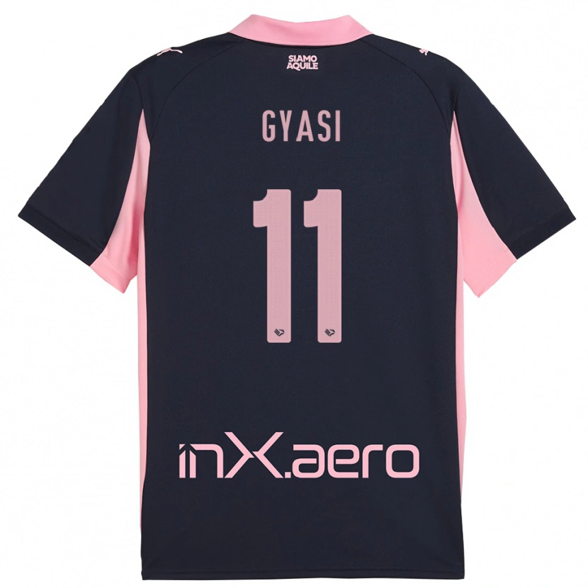 Danxen Dames Emmanuel Gyasi #11 Donkerblauw Roze Uitshirt Uittenue 2025/26 T-Shirt België