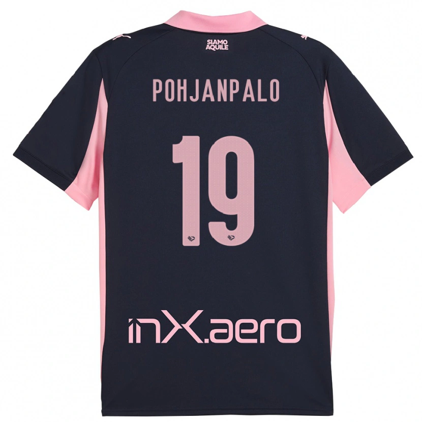 Danxen Dames Joel Pohjanpalo #19 Donkerblauw Roze Uitshirt Uittenue 2025/26 T-Shirt België