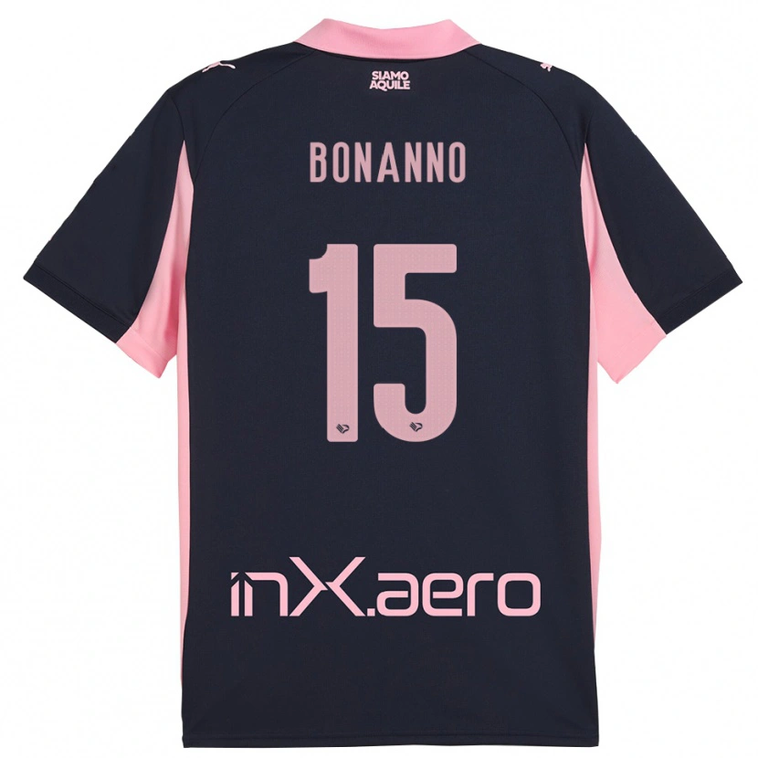 Danxen Dames Simone Bonanno #15 Donkerblauw Roze Uitshirt Uittenue 2025/26 T-Shirt België