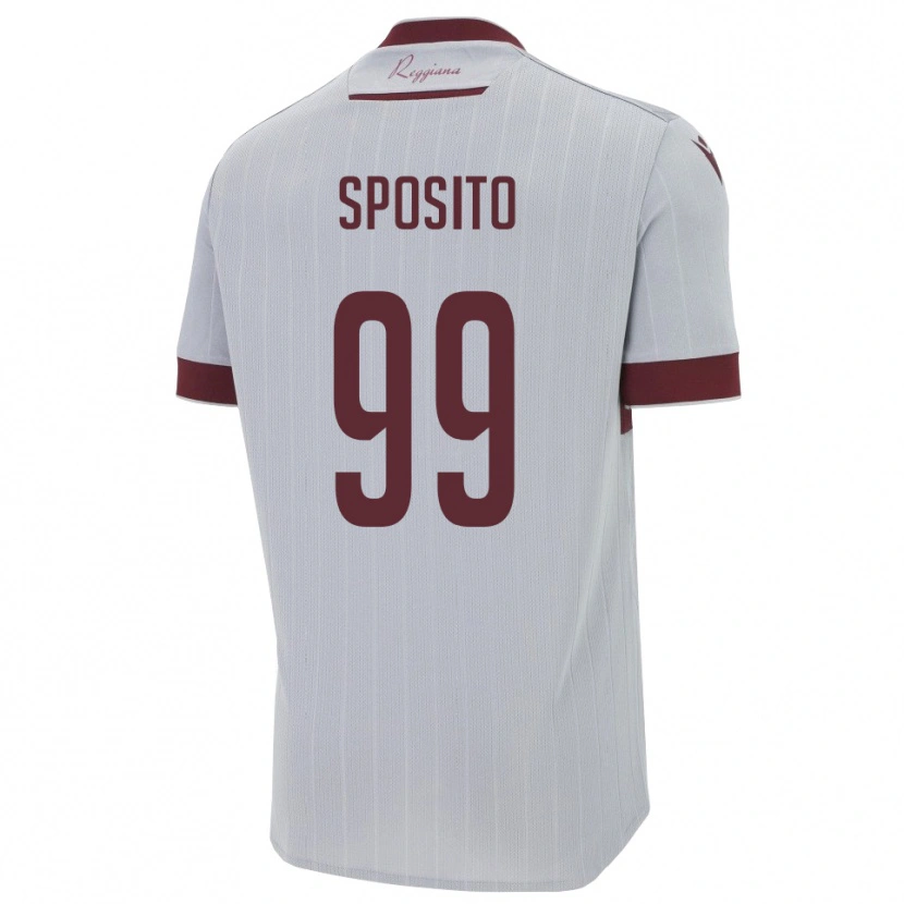 Danxen Dames Alex Sposito #99 Bourgondië Wit Uitshirt Uittenue 2025/26 T-Shirt België
