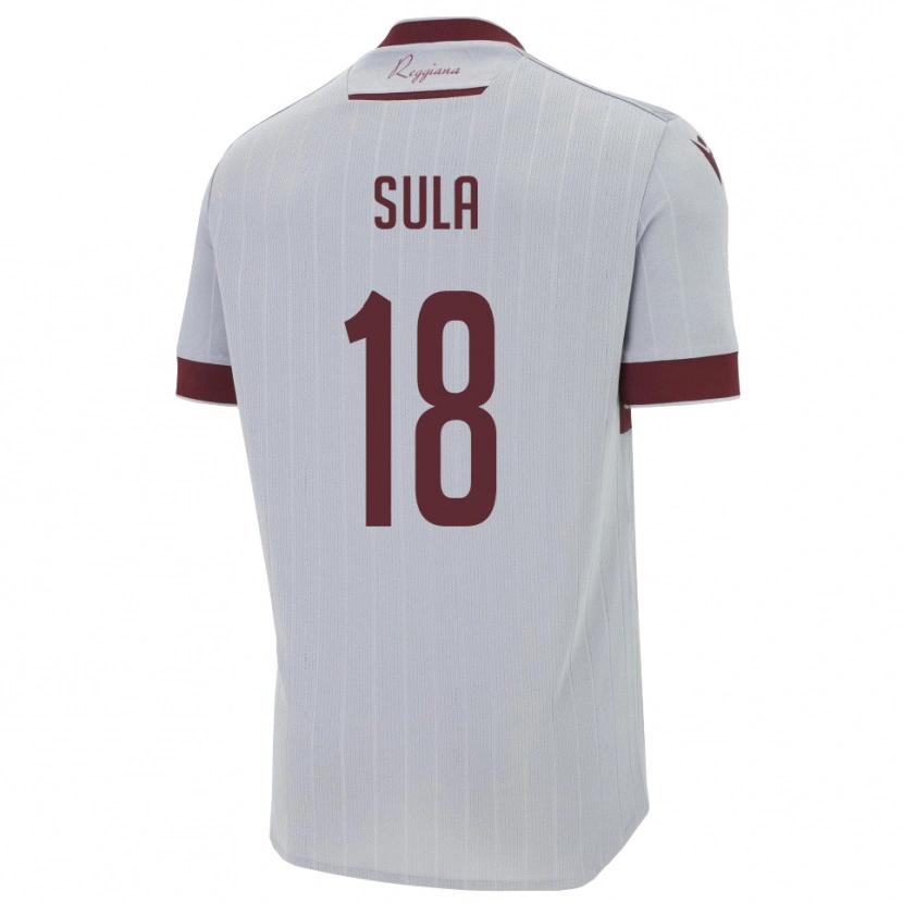 Danxen Dames Joel Sula #18 Bourgondië Wit Uitshirt Uittenue 2025/26 T-Shirt België