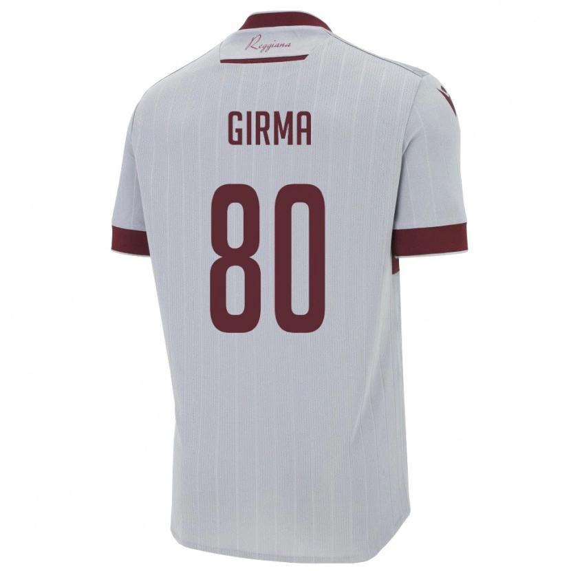 Danxen Dames Natan Girma #80 Bourgondië Wit Uitshirt Uittenue 2025/26 T-Shirt België