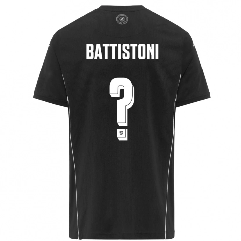 Danxen Dames Gabriele Battistoni #0 Zwart Wit Uitshirt Uittenue 2025/26 T-Shirt België