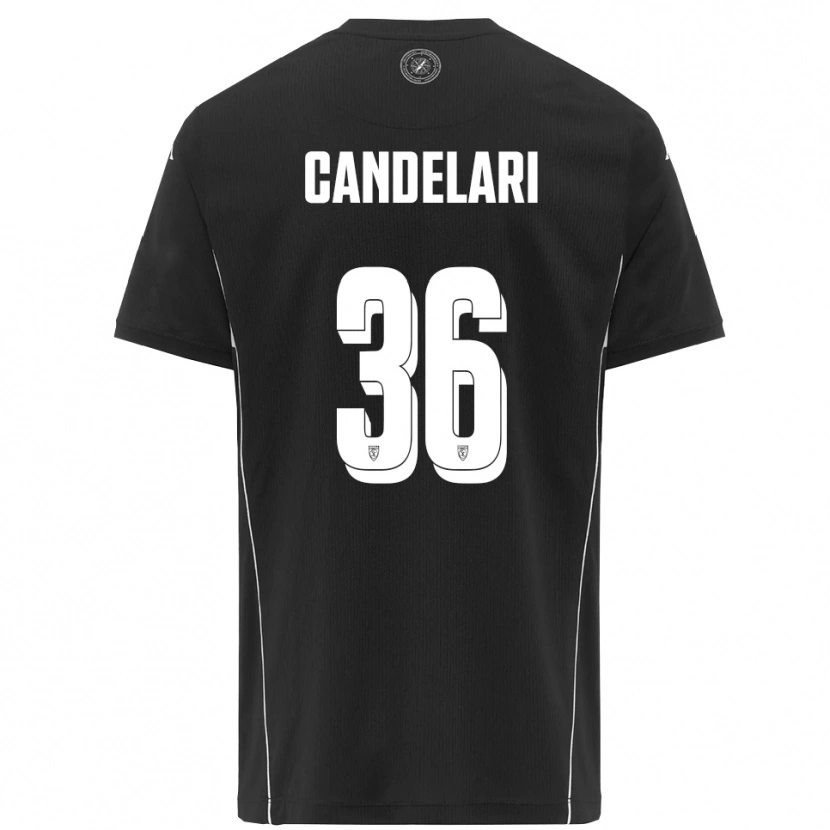 Danxen Dames Pietro Candelari #36 Zwart Wit Uitshirt Uittenue 2025/26 T-Shirt België