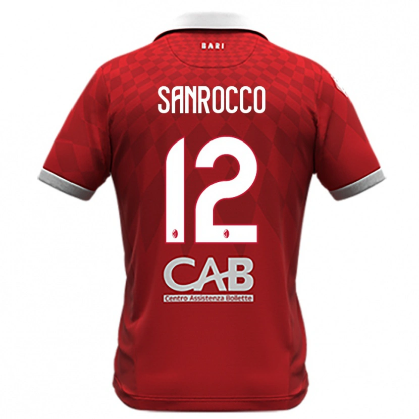 Danxen Dames Michele Sanrocco #12 Rood Wit Uitshirt Uittenue 2025/26 T-Shirt België