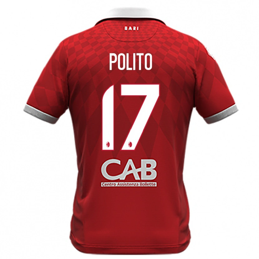 Danxen Dames Fabio Polito #17 Rood Wit Uitshirt Uittenue 2025/26 T-Shirt België