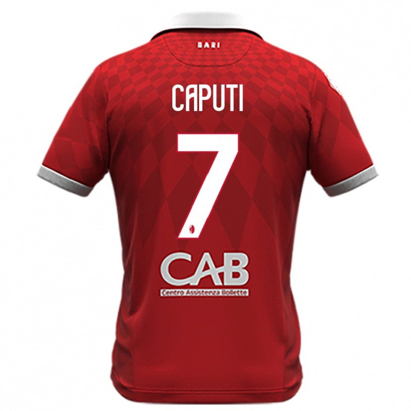 Danxen Dames Christian Caputi #7 Rood Wit Uitshirt Uittenue 2025/26 T-Shirt België