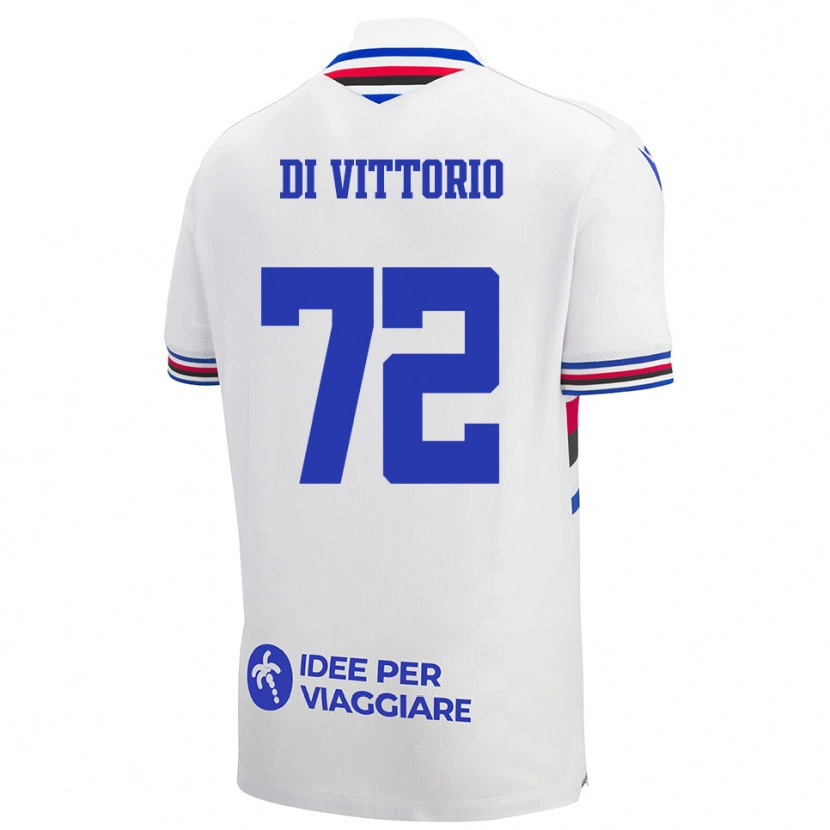 Danxen Dames Irene Di Vittorio #72 Wit Blauw Rood Uitshirt Uittenue 2025/26 T-Shirt België