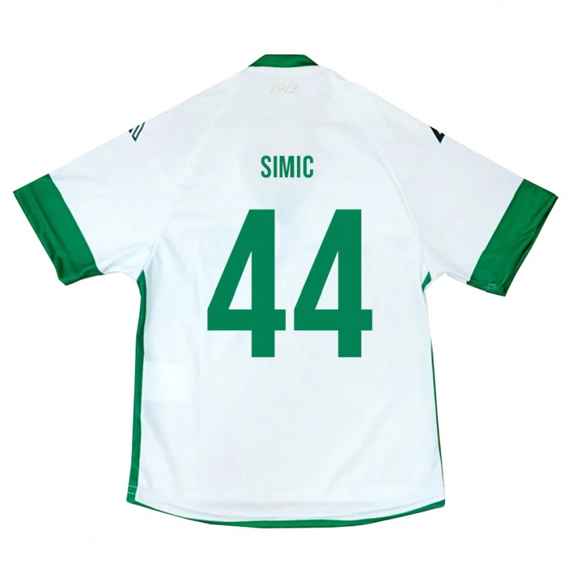 Danxen Dames Lorenco Simic #44 Wit Groen Blauw Uitshirt Uittenue 2025/26 T-Shirt België