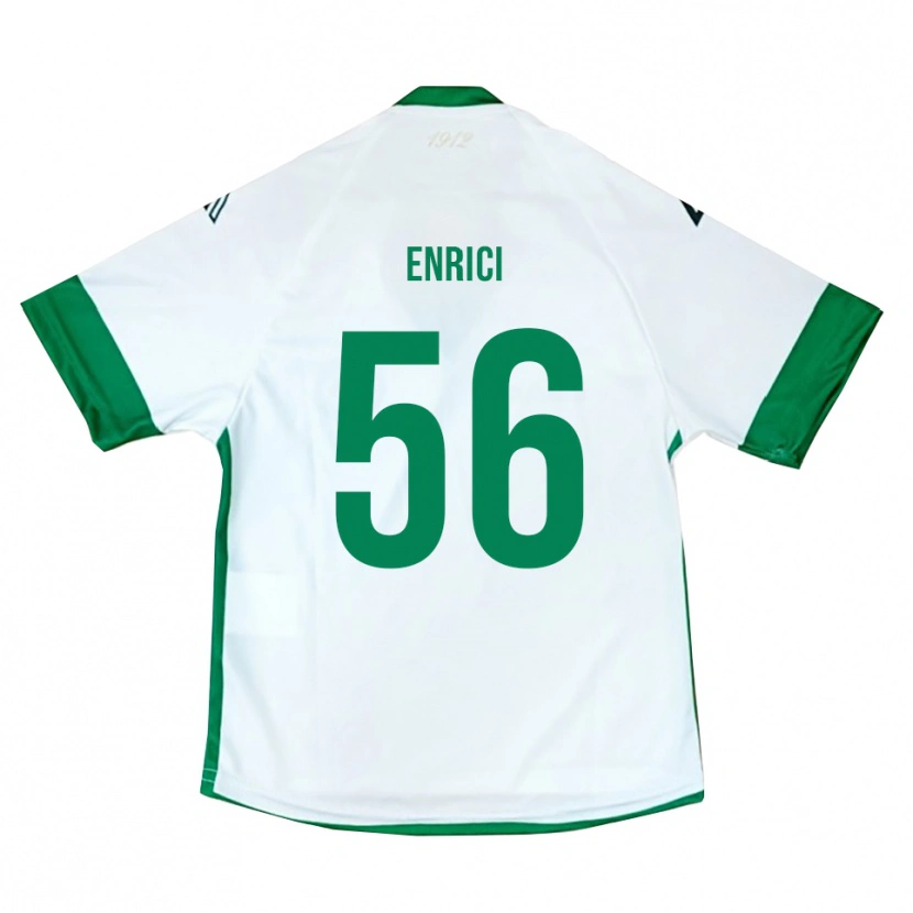 Danxen Dames Patrick Enrici #56 Wit Groen Blauw Uitshirt Uittenue 2025/26 T-Shirt België