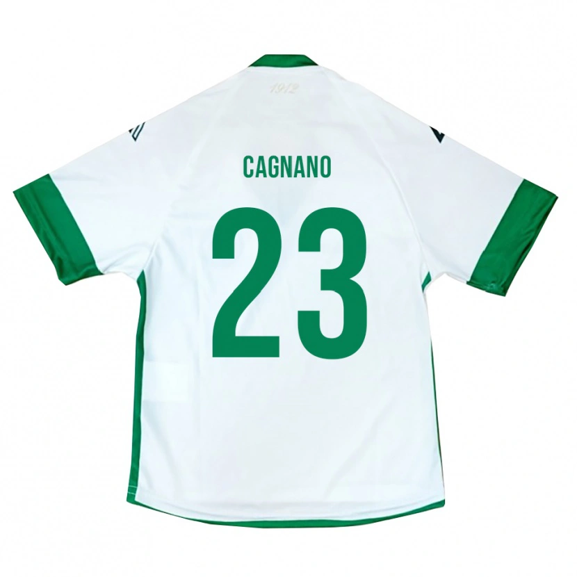 Danxen Dames Andrea Cagnano #23 Wit Groen Blauw Uitshirt Uittenue 2025/26 T-Shirt België