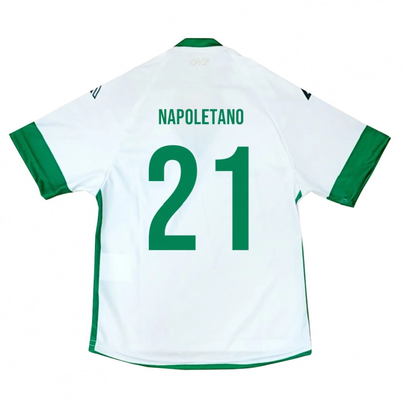 Danxen Dames Jordan Napoletano #21 Wit Groen Blauw Uitshirt Uittenue 2025/26 T-Shirt België