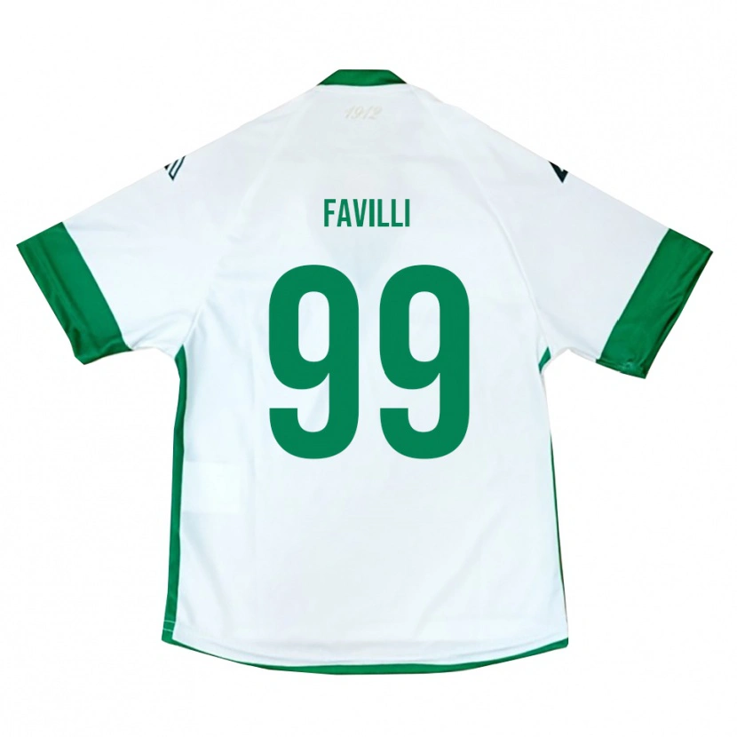 Danxen Dames Andrea Favilli #99 Wit Groen Blauw Uitshirt Uittenue 2025/26 T-Shirt België