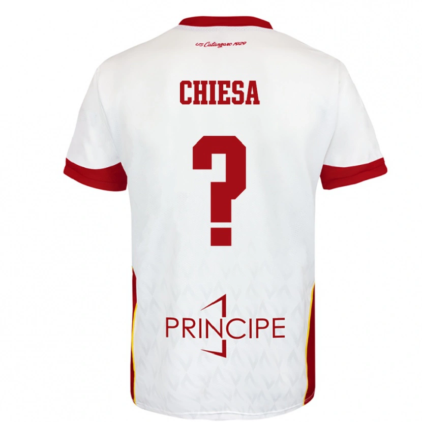 Danxen Dames Riccardo Chiesa #0 Wit Rood Uitshirt Uittenue 2025/26 T-Shirt België