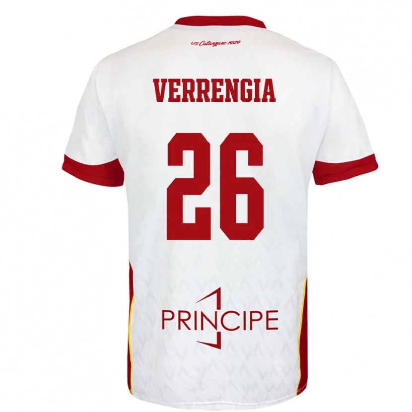 Danxen Dames Bruno Verrengia #26 Wit Rood Uitshirt Uittenue 2025/26 T-Shirt België