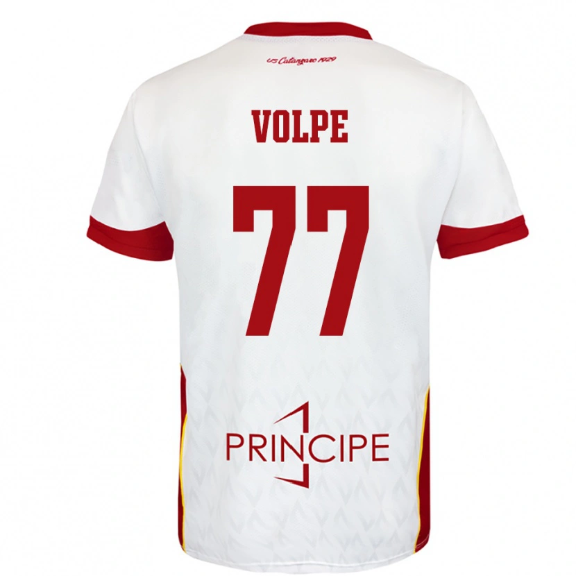 Danxen Dames Giovanni Volpe #77 Wit Rood Uitshirt Uittenue 2025/26 T-Shirt België