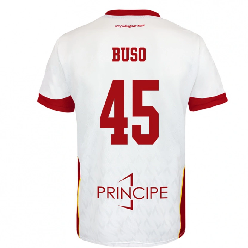 Danxen Dames Nicolò Buso #45 Wit Rood Uitshirt Uittenue 2025/26 T-Shirt België