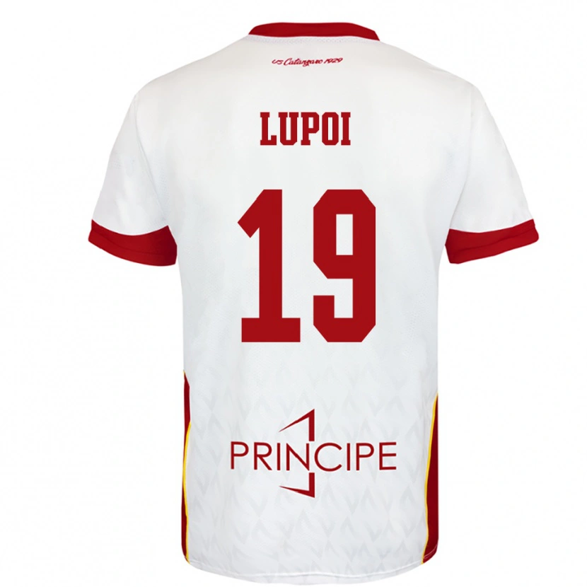 Danxen Dames Daniele Lupoi #19 Wit Rood Uitshirt Uittenue 2025/26 T-Shirt België