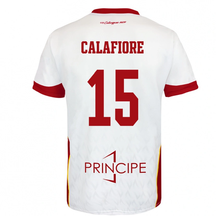 Danxen Dames Donato Calafiore #15 Wit Rood Uitshirt Uittenue 2025/26 T-Shirt België