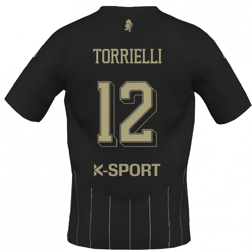 Danxen Dames Edoardo Torrielli #12 Grijs Wit Uitshirt Uittenue 2025/26 T-Shirt België