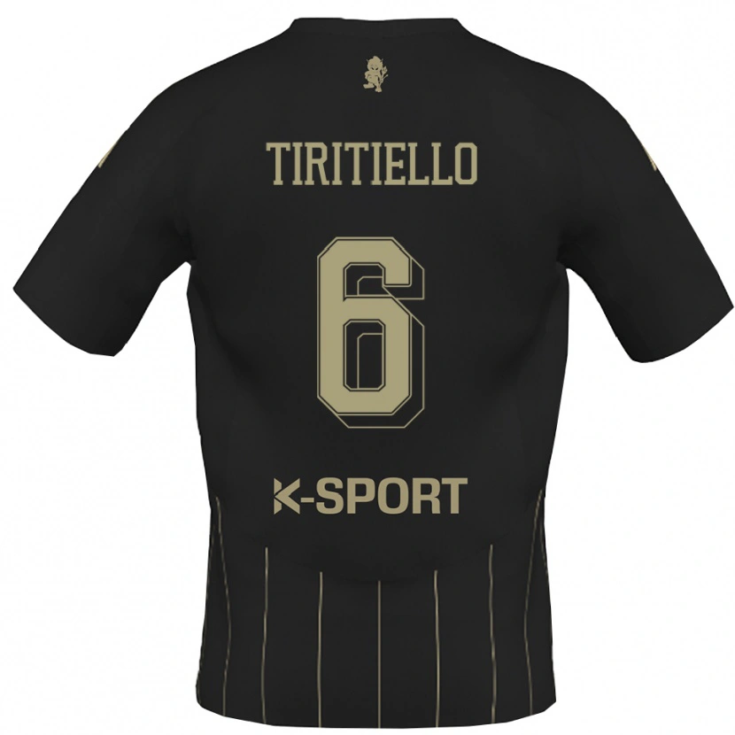 Danxen Dames Andrea Tiritiello #6 Grijs Wit Uitshirt Uittenue 2025/26 T-Shirt België