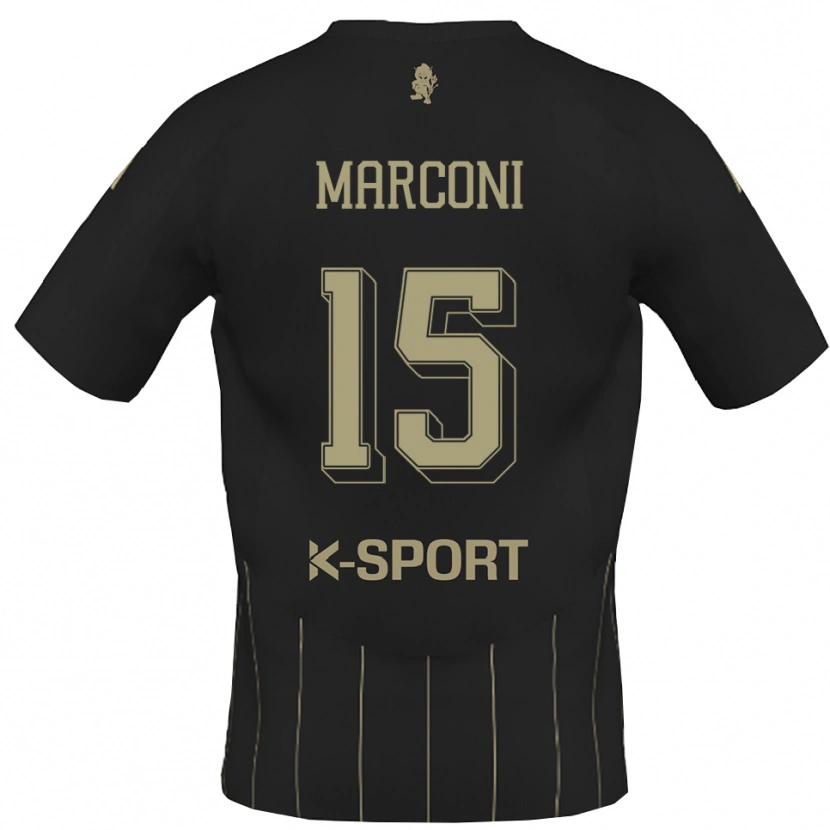 Danxen Dames Ivan Marconi #15 Grijs Wit Uitshirt Uittenue 2025/26 T-Shirt België