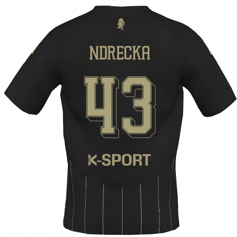 Danxen Dames Angelo Ndrecka #43 Grijs Wit Uitshirt Uittenue 2025/26 T-Shirt België
