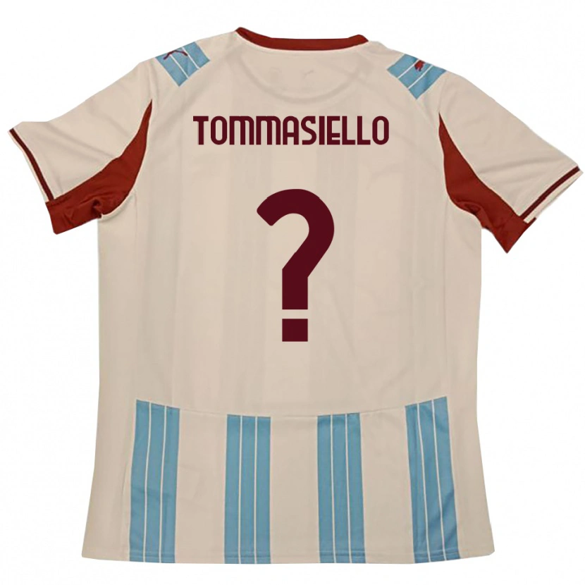 Danxen Dames Francesco Tommasiello #0 Hemelsblauw Wit Uitshirt Uittenue 2025/26 T-Shirt België
