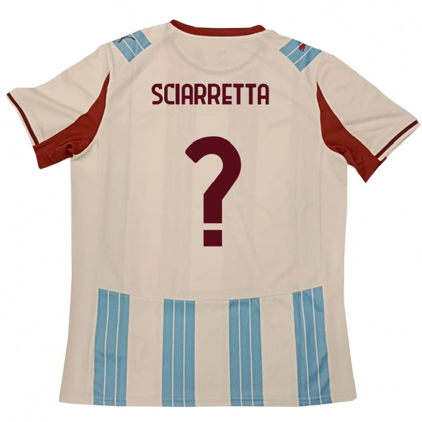 Danxen Dames Sebastiano Sciarretta #0 Hemelsblauw Wit Uitshirt Uittenue 2025/26 T-Shirt België