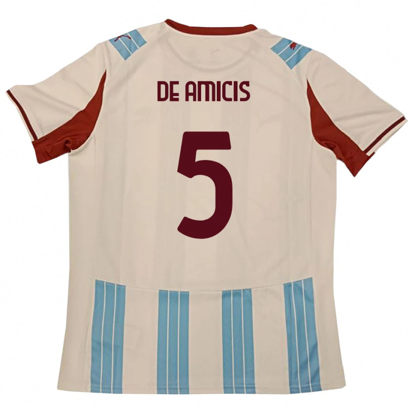 Danxen Dames Christian De Amicis #5 Hemelsblauw Wit Uitshirt Uittenue 2025/26 T-Shirt België
