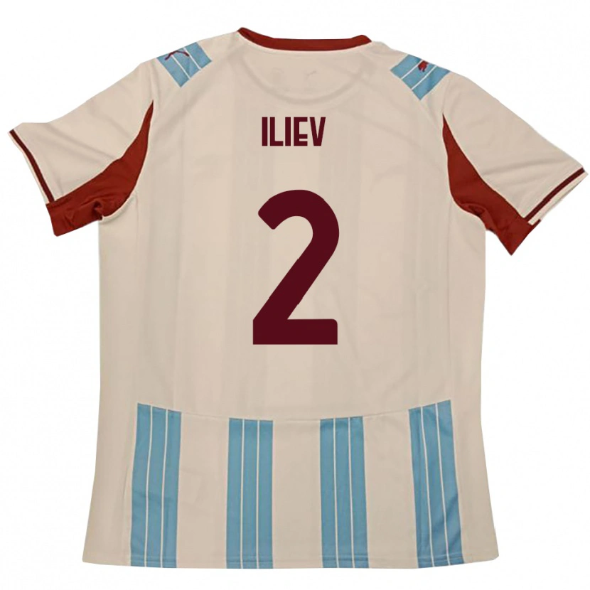 Danxen Dames Mario Iliev #2 Hemelsblauw Wit Uitshirt Uittenue 2025/26 T-Shirt België