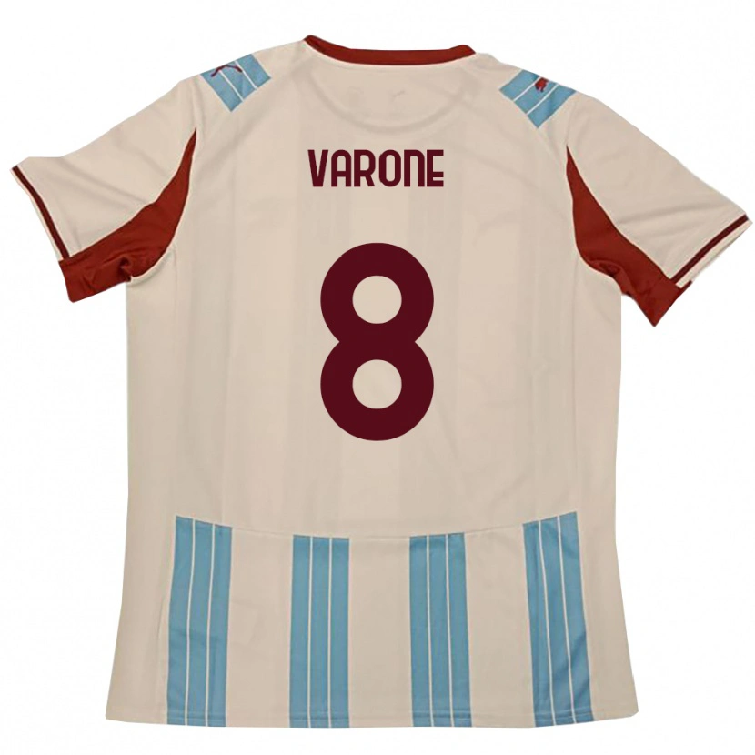 Danxen Dames Ivan Varone #8 Hemelsblauw Wit Uitshirt Uittenue 2025/26 T-Shirt België