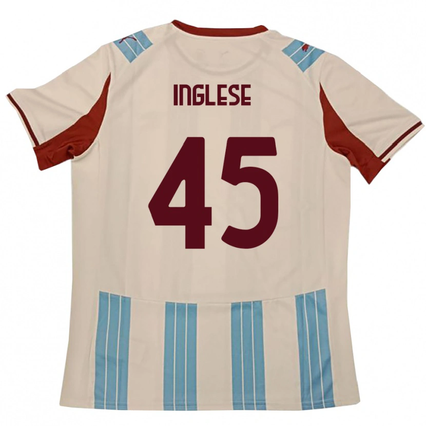 Danxen Dames Roberto Inglese #45 Hemelsblauw Wit Uitshirt Uittenue 2025/26 T-Shirt België