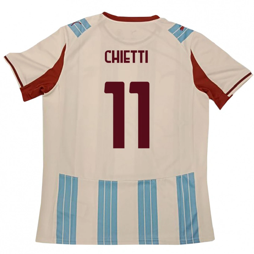 Danxen Dames Francesco Chietti #11 Hemelsblauw Wit Uitshirt Uittenue 2025/26 T-Shirt België