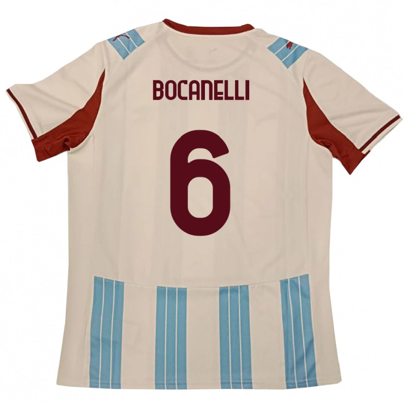 Danxen Dames Giovanni Bocanelli #6 Hemelsblauw Wit Uitshirt Uittenue 2025/26 T-Shirt België
