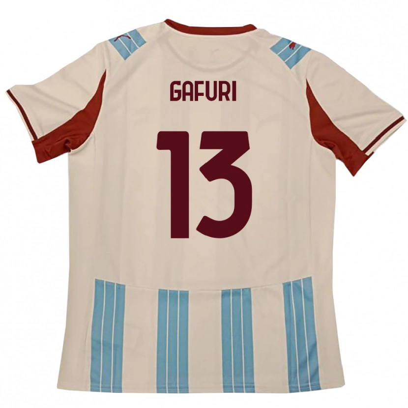 Danxen Dames Alen Gafuri #13 Hemelsblauw Wit Uitshirt Uittenue 2025/26 T-Shirt België